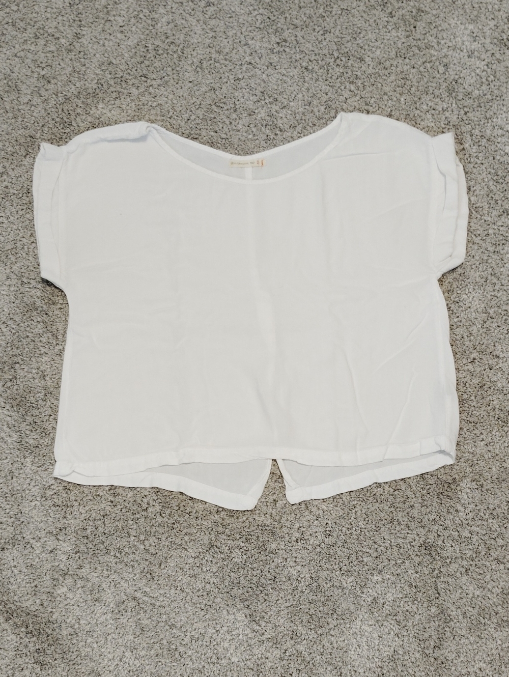 Alternative White Boxy Short-Sleeve Crop Top